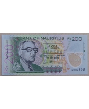 Маврикий 200 рупий 2024 UNC. Полимер. арт. 5543